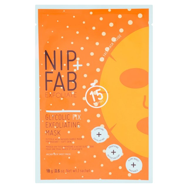 قناع الوجه المقشر بالجليكوليك من Nip+Fab
