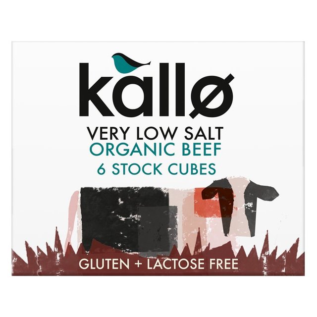 Kallo Organic Very Low Salt Beef Stock Cubes 6 x 8g