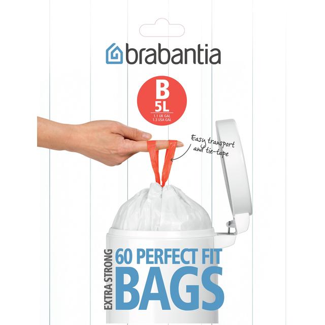 Brabantia B 5L Bin Liners Dispenser Pack 60 per pack