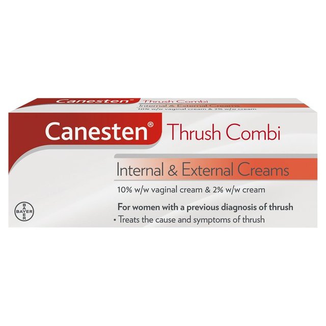 Canesten Thrush Combi de crema interna y externa 15G