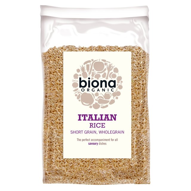 Biona orgánico grano corto corta arroz marrón italiano 500g