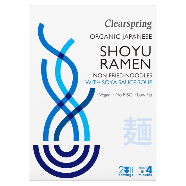 Clearspring japonés shoyu ramen fideos con sopa de salsa de soja 210 g