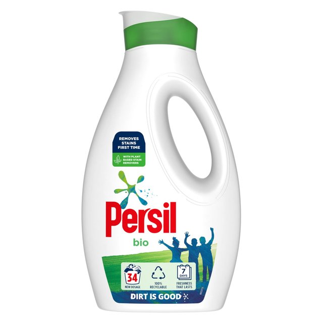Persil Laundry Washing Liquid Detergent Bio 34 Wash 918ml