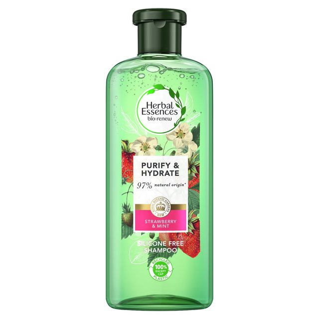 Kräuter -Essenzen Bio -Erneuerung Erdbeerminze Shampoo 400ml