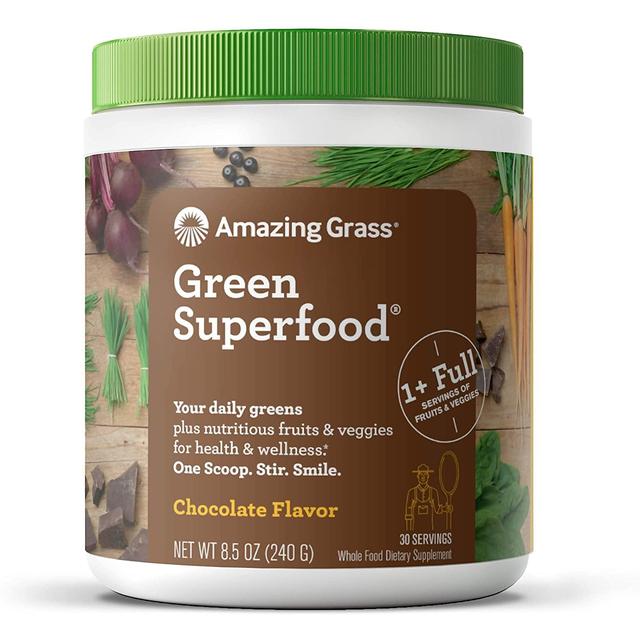 Erstaunliches grasgrünes Superfood -Schokoladenpulver 240g