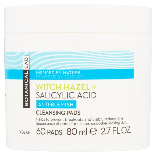 Botanical Lab Witch Hazel + 2% Salicylic Acid Cleansing Pads 40ml