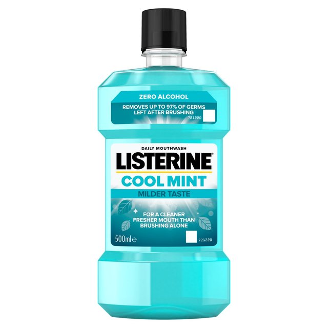 Listerine Cool Mint Milder Taste Mouthwash 500ml | British Online