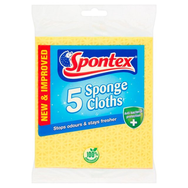 Paños de esponja Spontex 5 por paquete 