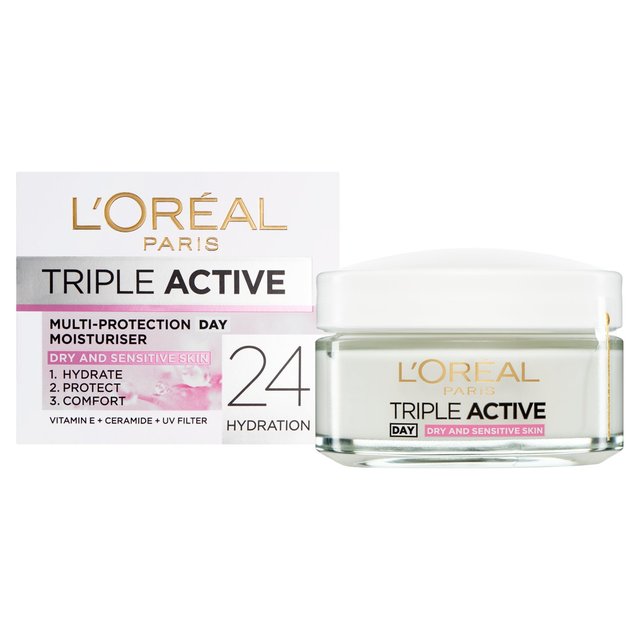 L'Oréal Triple active Day Pot Dry / Sensitive 50ml