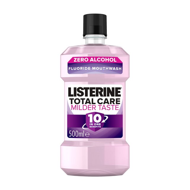 Listerine Total Care Zero Mouthwash Milder Taste Smooth Mint 500ml