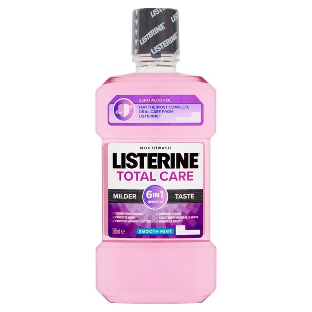Listerine Total Care Zero Robine de bouche à menthe lisse 500 ml