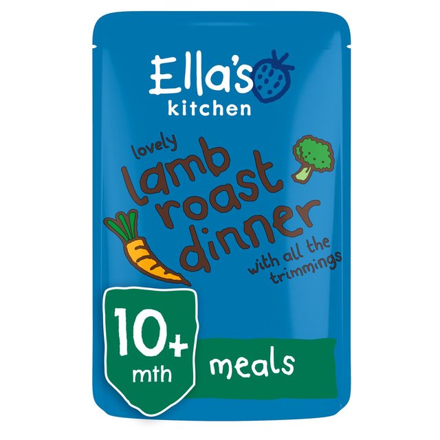 كيس عشاء للأطفال من لحم الضأن المشوي العضوي من Ella's Kitchen لعمر 10+ أشهر 190 جم