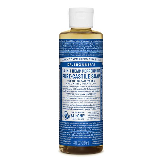 Dr. Bronner's Peppermint Organic Multi-Purpose Castile Liquid Soap 237ml