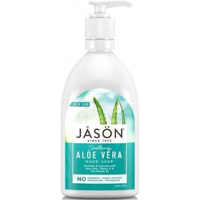 Jason Vegan Aloe Vera Flüssigkeit Satin Seifenpumpe 480 ml