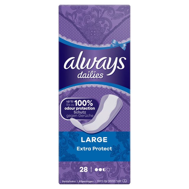 38 x Always Dailies Panty Liners Long Plus Fresh Protect Odour Neutralise  8006540692479