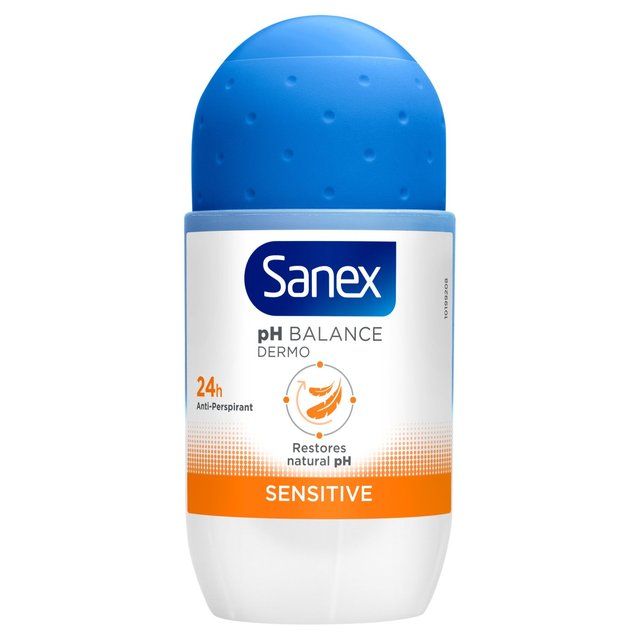 Rollo de SANEX DERMO SENSIBLE en desodorante antitranspirante 50 ml