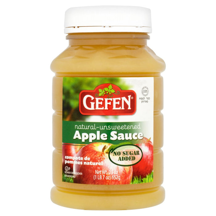 Pascua de gefen salsa de manzana natural sin azúcar 652g