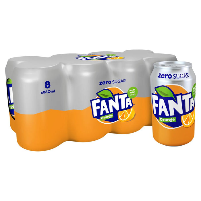 Fanta Zero Orange 8 x 330 ml