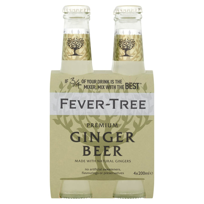 Fever-Tree Cerveza de Jengibre 4 x 200ml 