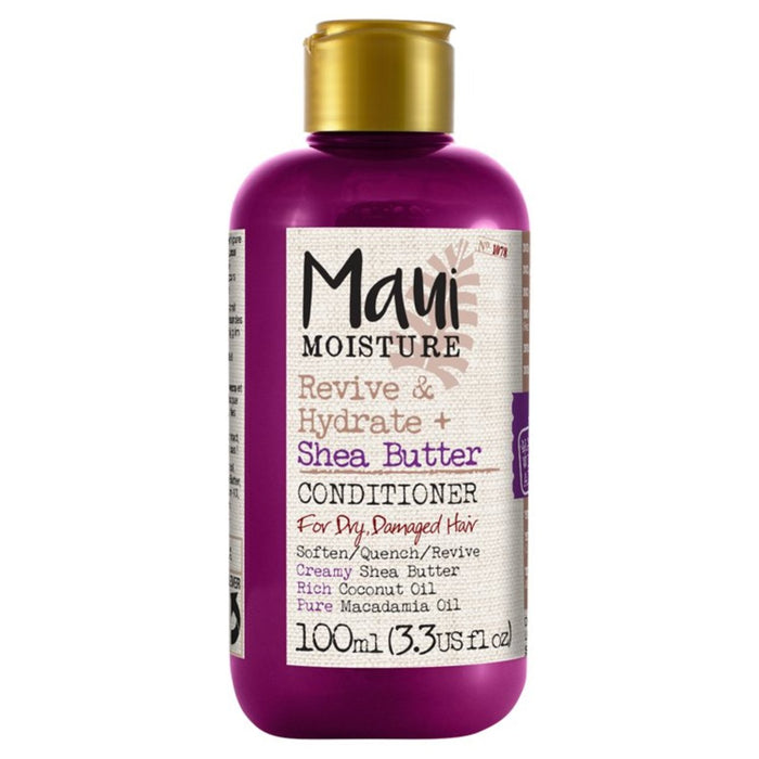 Maui Moisture Revive & Hydrate+ Shea Butter Acondicionador Tamaño de viaje de 100 ml