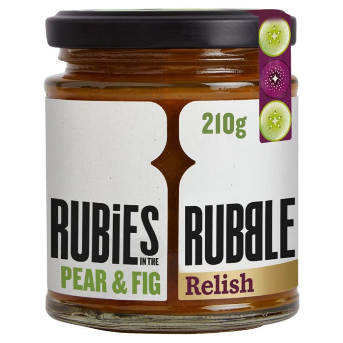 Rubies in the Rubble Pear Fig & Port Chutney 210g
