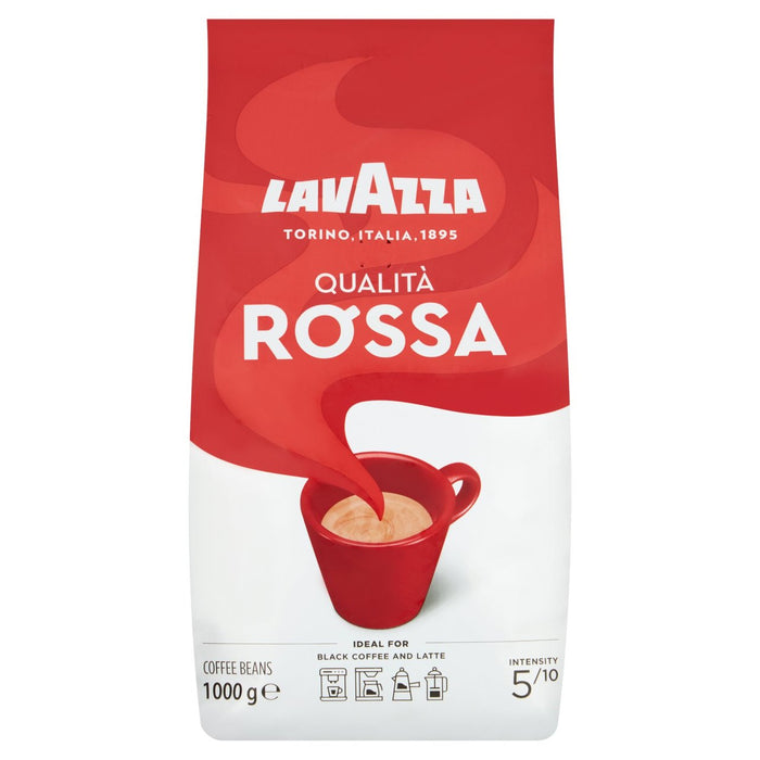 حبوب قهوة لافازا كواليتا روسا 1 كجم