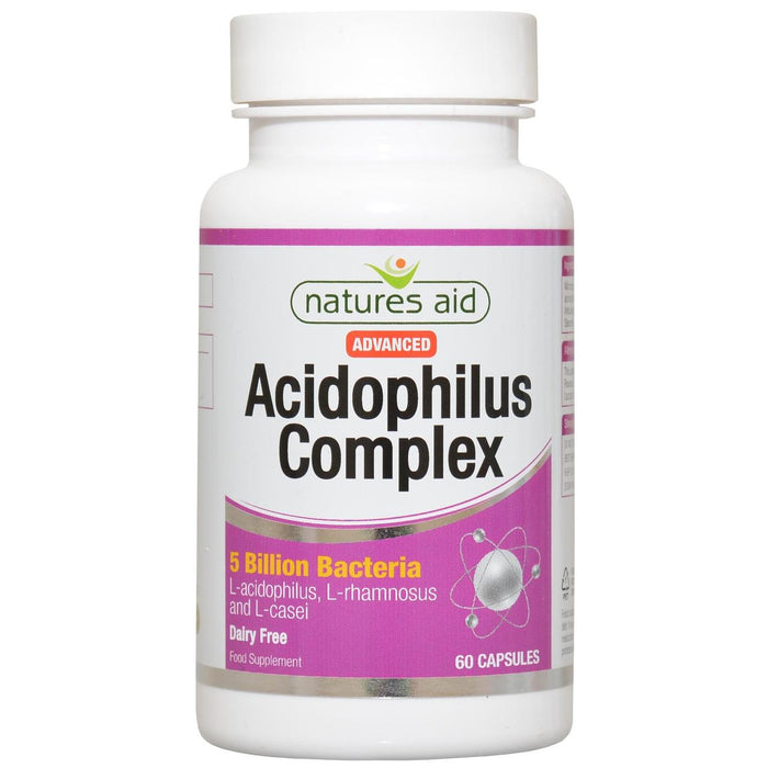Natures Aid Advanced Acidophilus Complex كبسولات 60 لكل عبوة