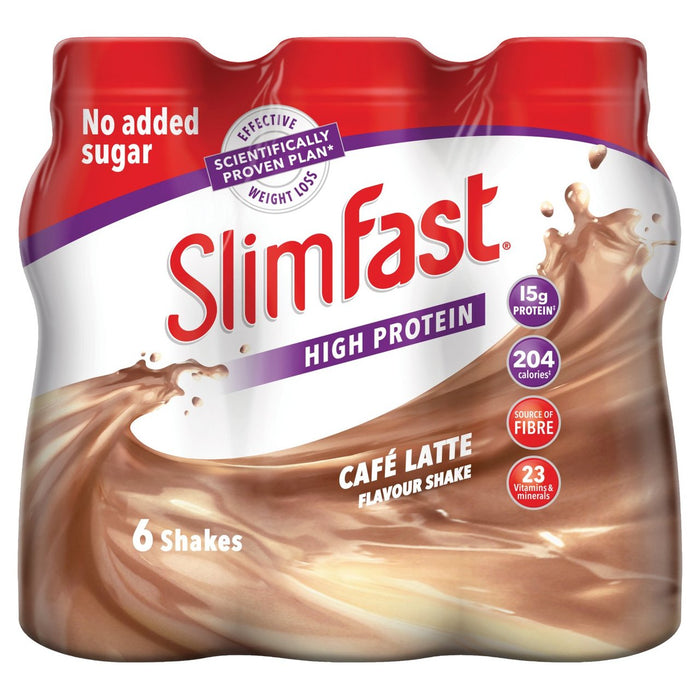 Slimfast Cafe Latte Shake Multipack 6 x 325 ml
