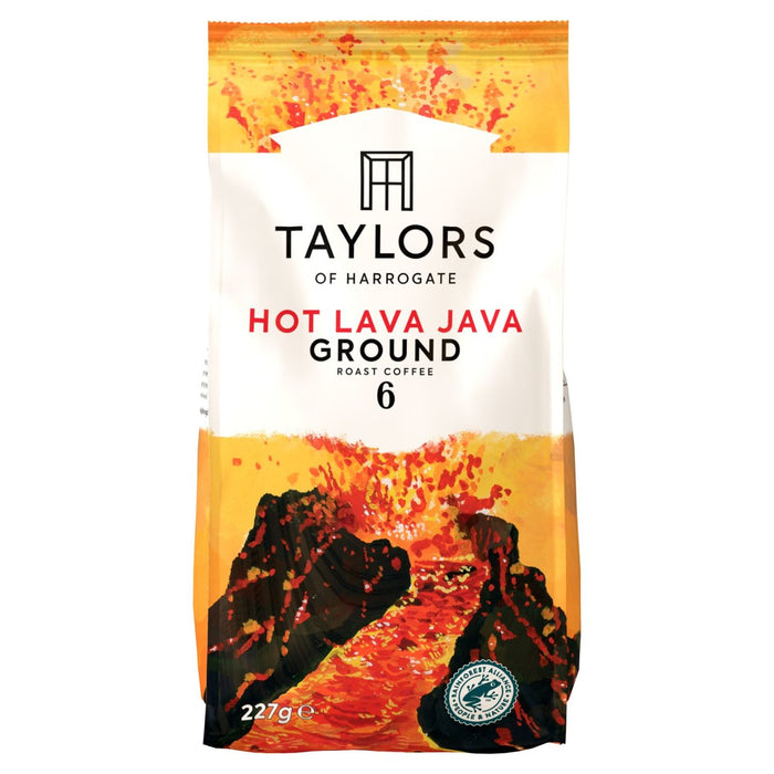Taylors Dark Roast Hot Lava Java Café molido 227g 