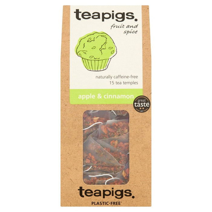 Tapigs Bolsas de té de manzana y canela 15 por paquete