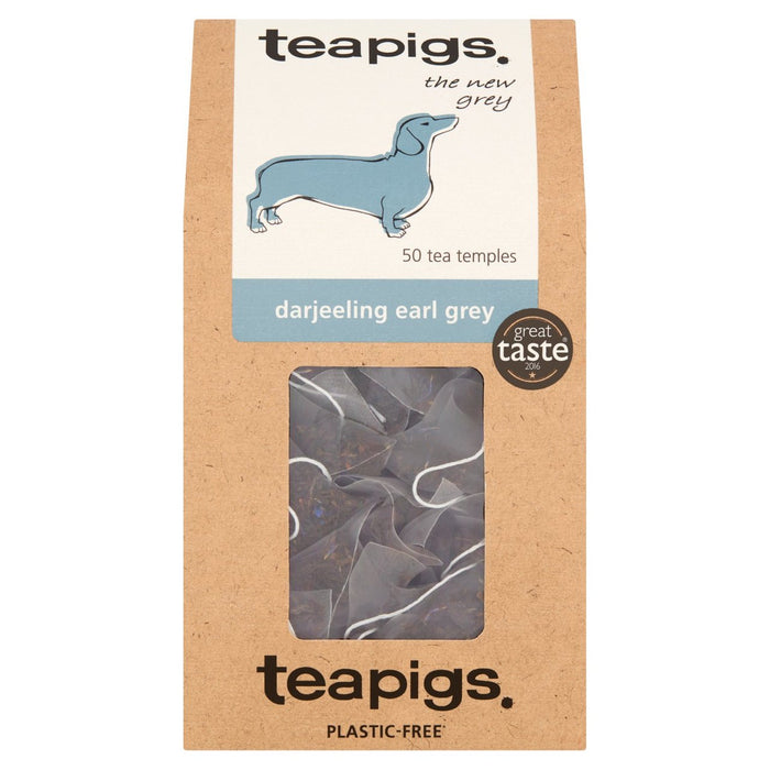 TEAPIGS Darjeeling Earl Grey TEA SAGS 50 par paquet