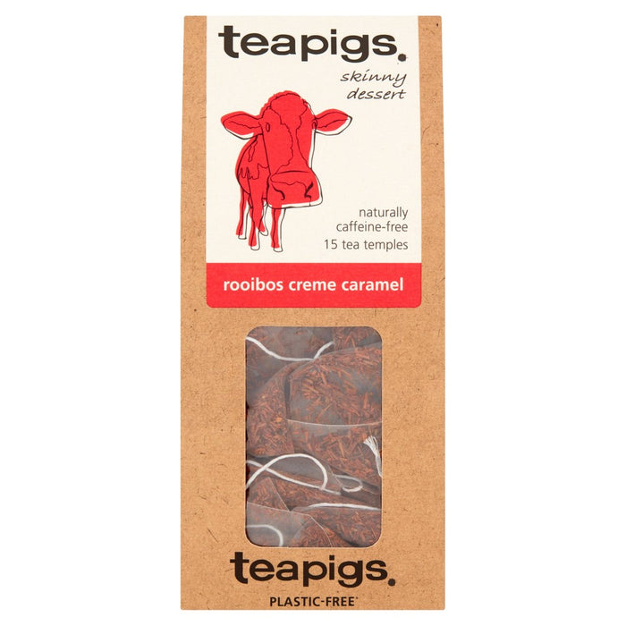 Teapigs Rooibos Creme Caramel Tea Bolsitas 15 por paquete 