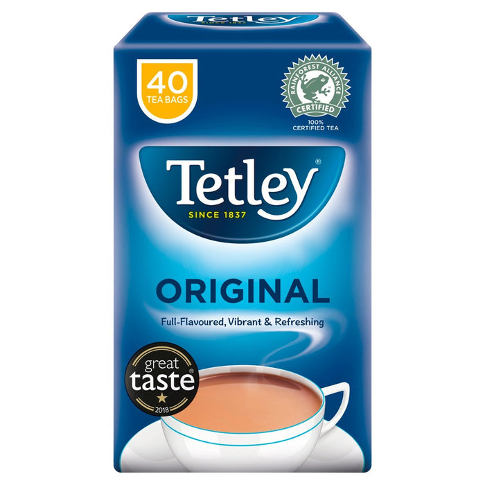 Tetley Bolsas de té 40 por paquete