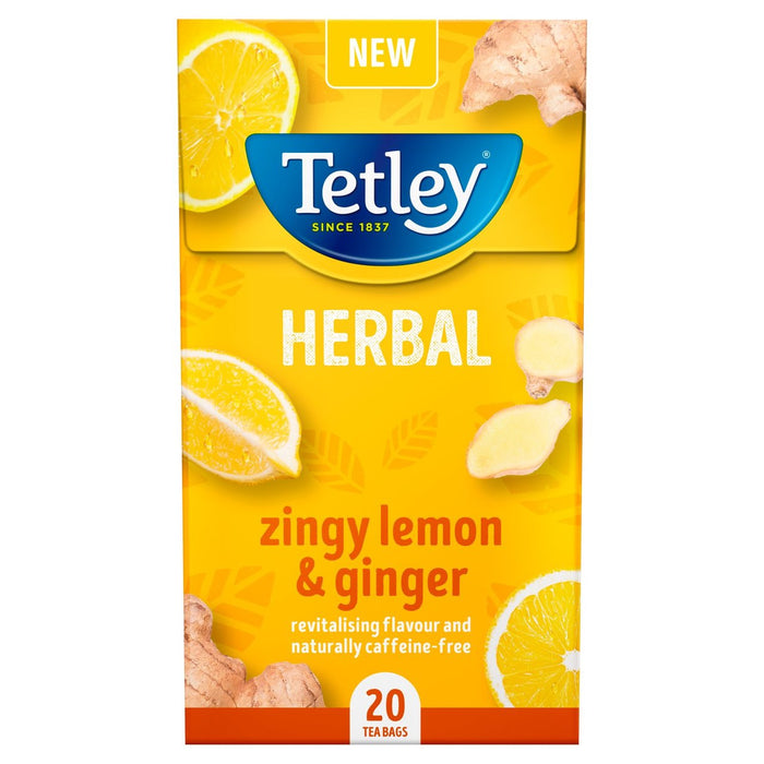 Tetley Herbal Zingy Zitronen- und Ingwer -Teebeutel 20 pro Pack