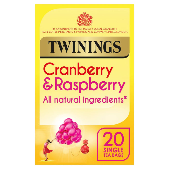 Twinings Cranberry & Raspberry Tea 20 Tea Bags
