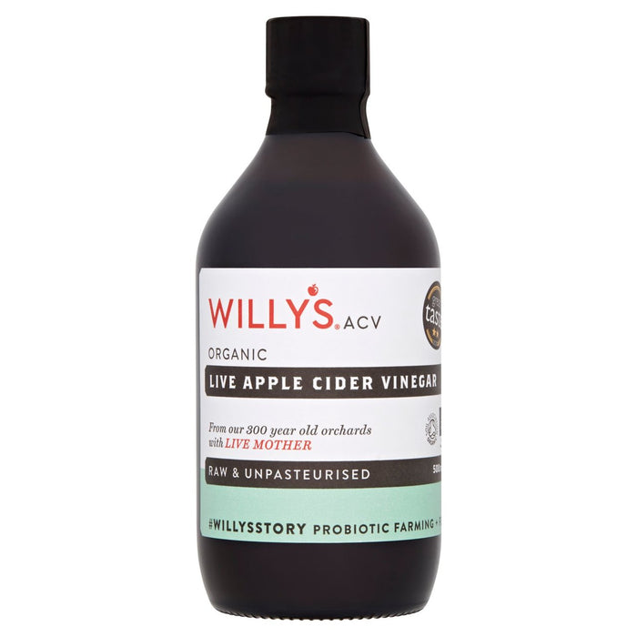 Willy's Organic Live Apple Cider Vinegar with The Mother 500ml