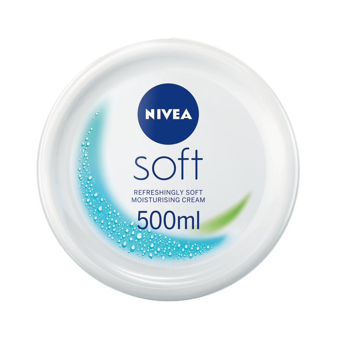 NIVEA Soft Moisturiser Cream for Face Hands and Body 500ml