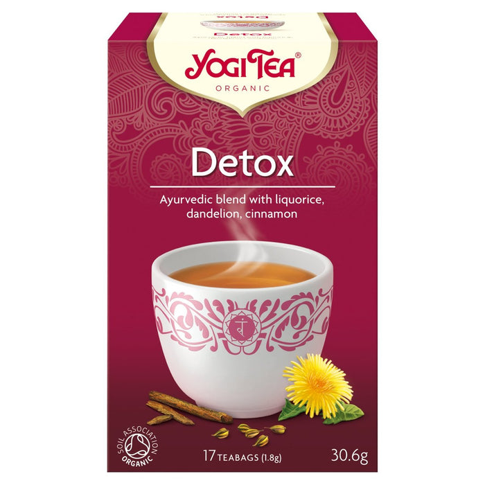 Yogi Tea Detox Té Orgánico Bolsitas 17 por paquete 