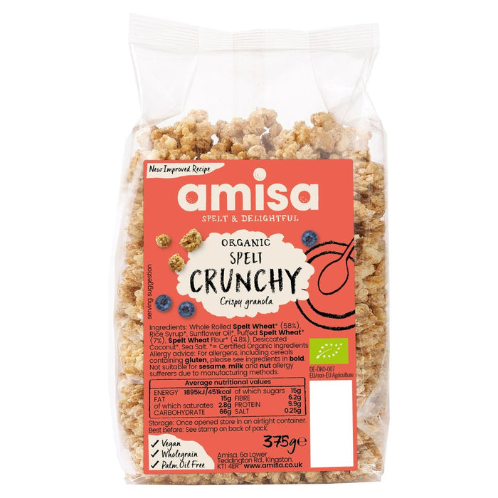 AMISA Orgánica deletreada Crunchy 375G