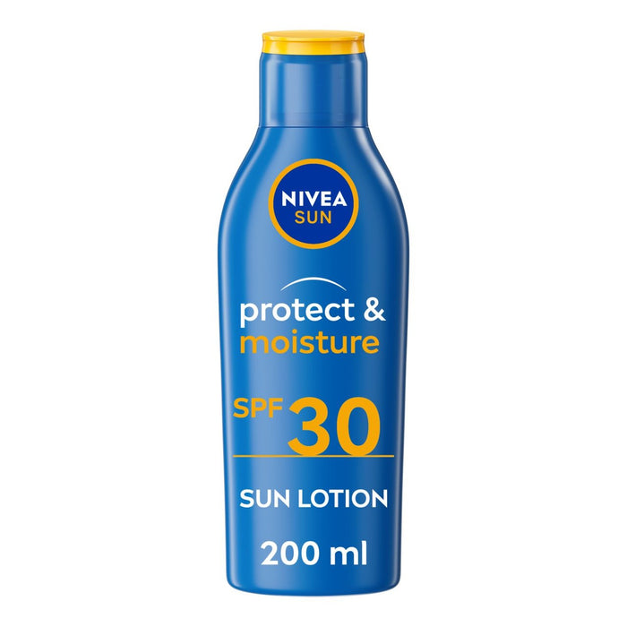 لوشن الحماية من الشمس والترطيب بمعامل حماية من الشمس SPF 30 من نيفيا، 200 مل