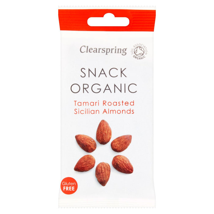 Clearspring Gluten Free Organic Tamari Roasted Almonds 30g