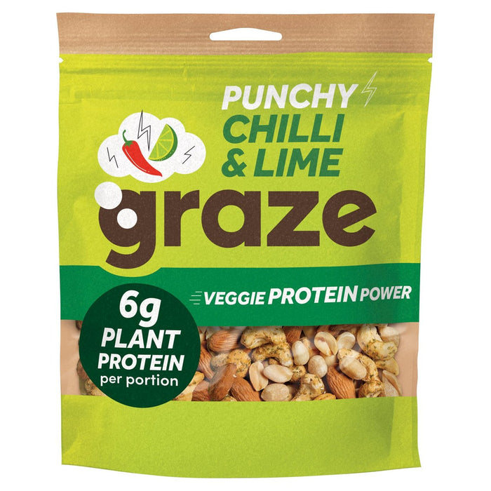 Graze Nusfty Protein Power Snack Mix Drucky Chili & Lime 120g