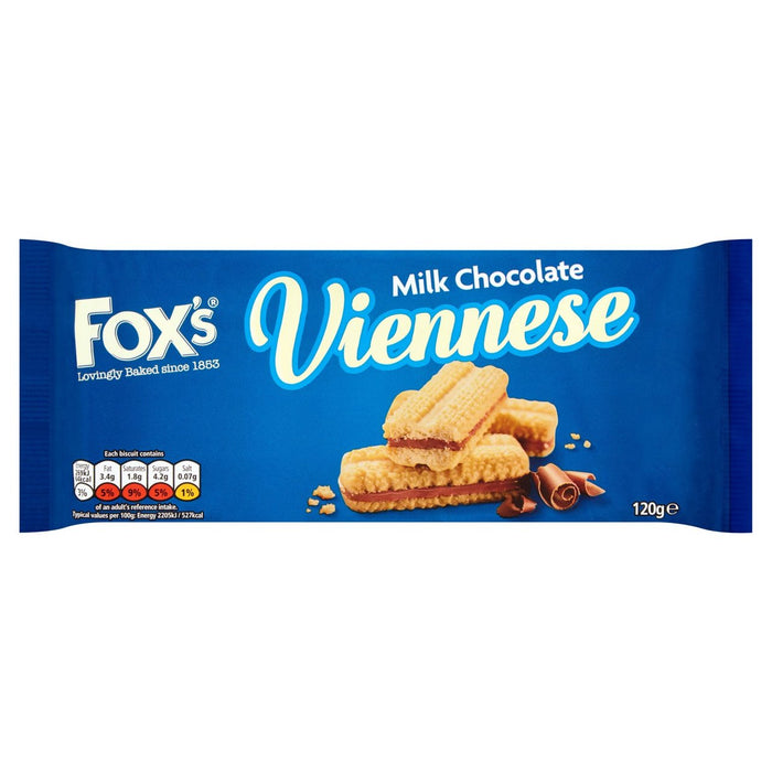 Sándwich de chocolate vienés Fox's Melts 120g 