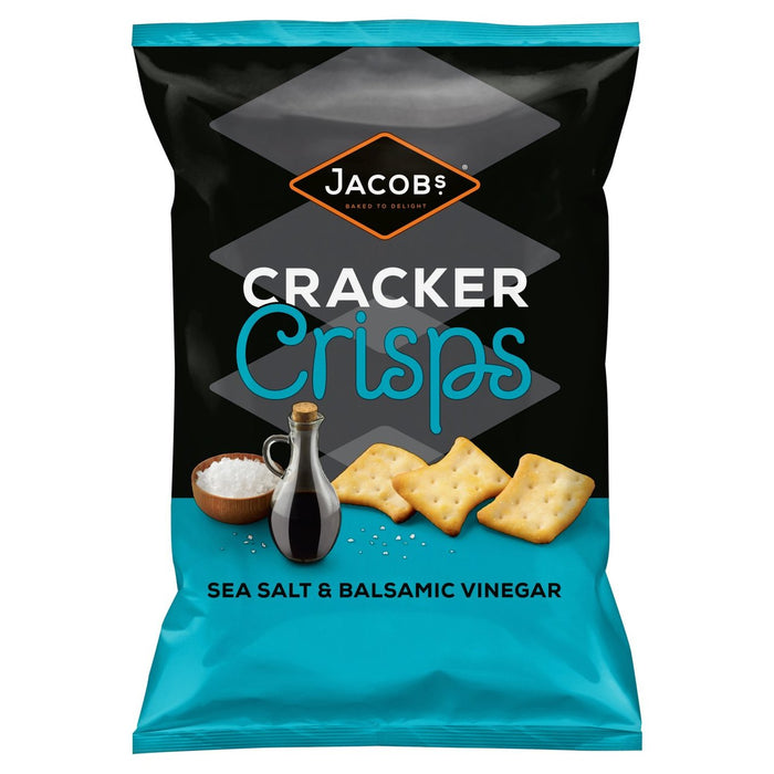 Jacob's Cracker Crisps Sel de mer et vinaigre balsamique 150g