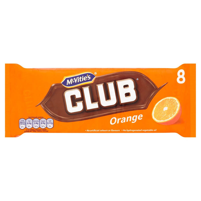 McVitie's Club Orange 8 x 22.5g