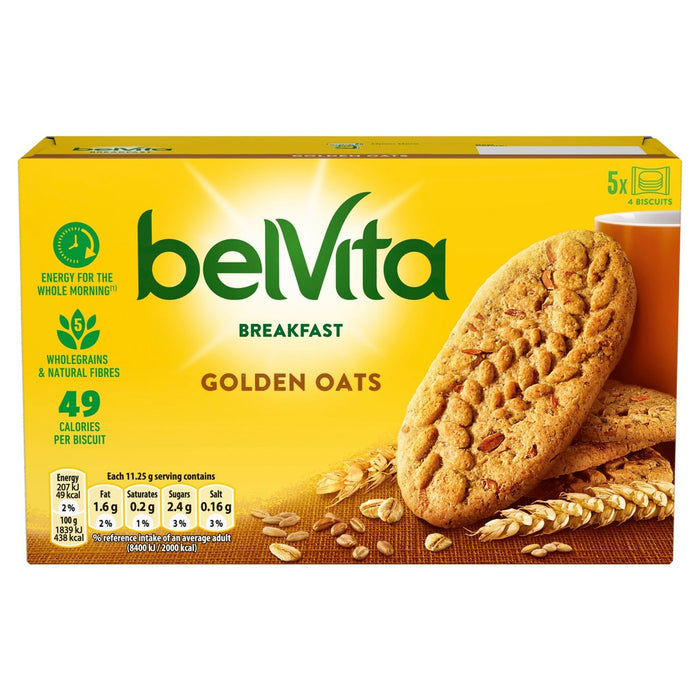 Belvita Golden Hafer Frühstück Kekse 5 x 45 g
