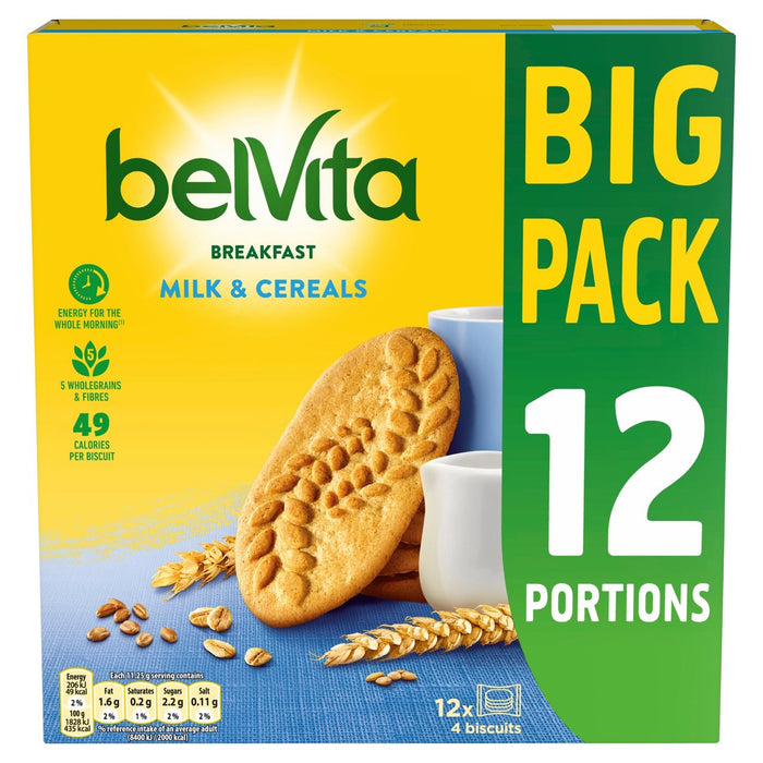 Belvita Milk & Cereal Big Pack 12 por paquete