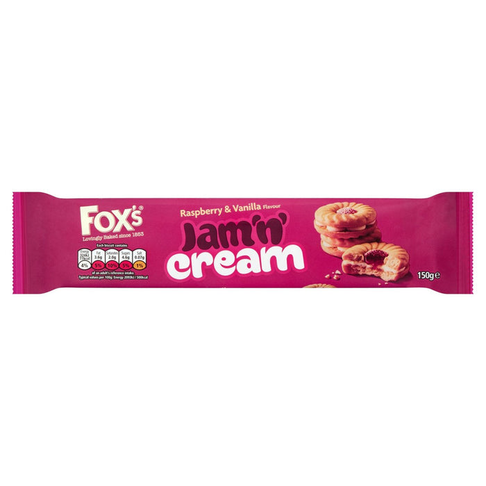 Fox's Jam 'n Cream Rings 150g