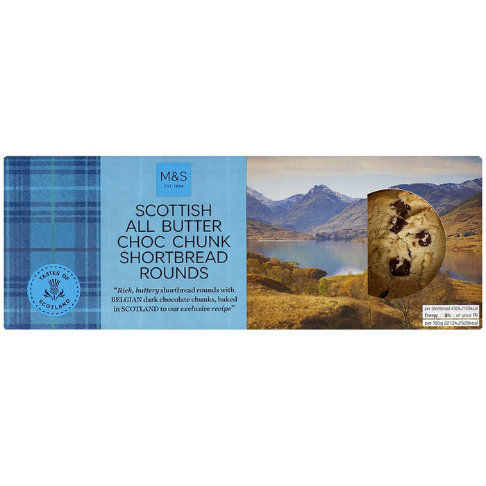 M&S All Butter Choc Chunk Short-Rounds 175G
