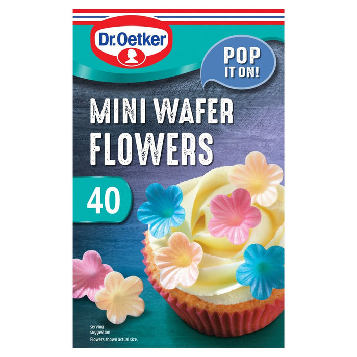 Dr. Oetker 40 Mini Wafer Flowers 40 per pack